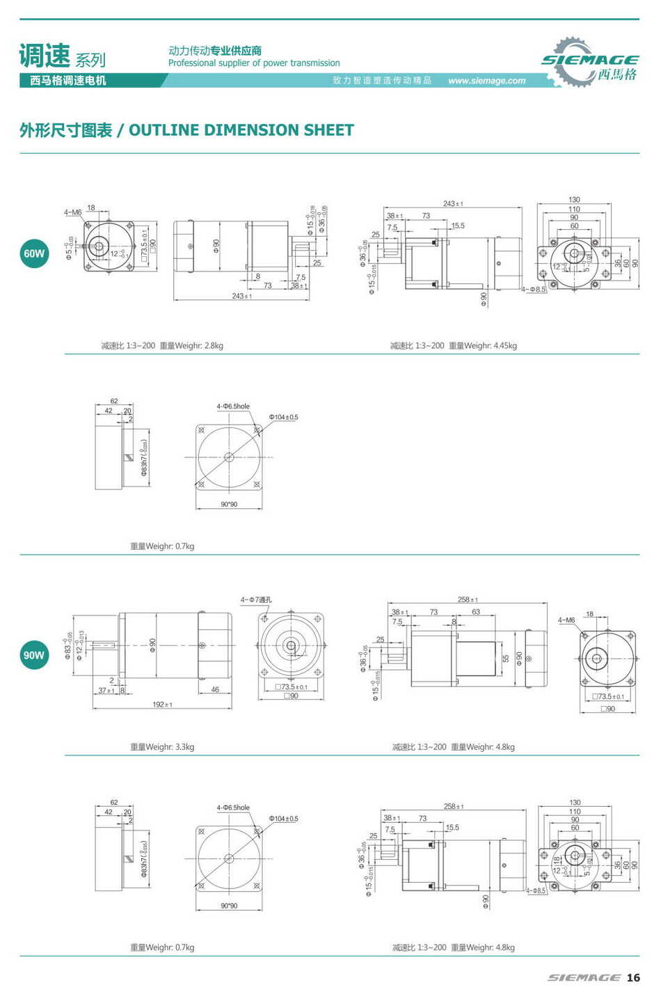 西馬格調(diào)速電機(jī)220V